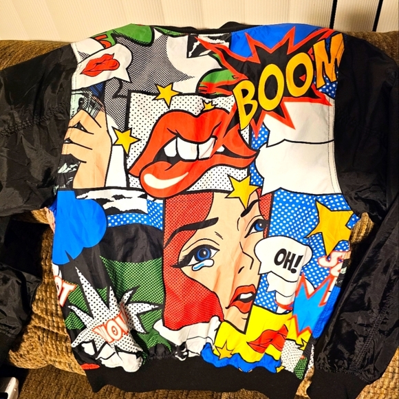 Graffiti comic style jacket size S - Picture 3 of 4